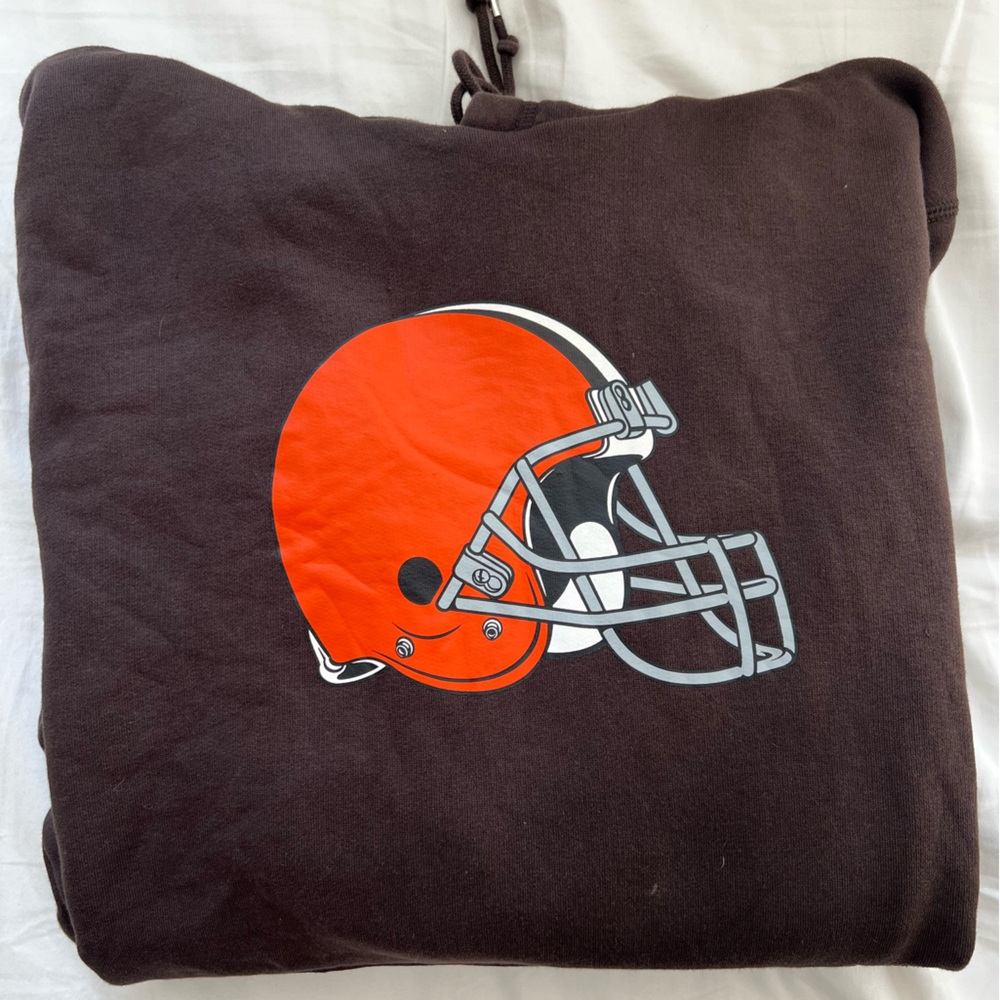 Nike Cleveland Browns Hoodie Men’s Medium NFL Team Apparel Brown Sweatshirt